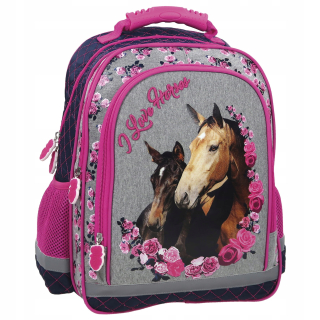 Školský batoh - škola batoh dievča Konik Horse Class 1-4