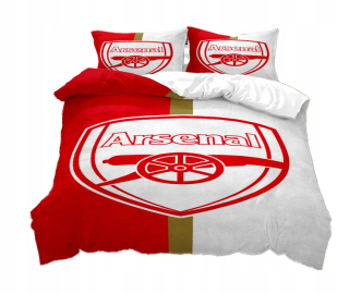 Detský set paplón, vankúš - Darček pre futbalové podstielky Arsenal 140x200