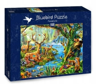 Puzzle 1500 Lesné život, Bluebird Puzzle