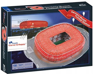 Bayern Mníchov Stadium 3D Arena Puzzle