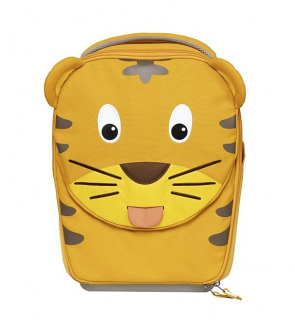 Detský kufor - Affenzahn Timmy Tiger Suitcase - žltá / hnedá