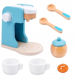 Toy Wooden Kávovar hrnček cukru