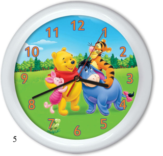 Hodiny do detskej izby - Tiché nástenné hodiny Winnie the Pú pre deti