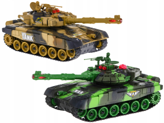 Sada 2 ks tanky RC ľahké rany 2.4Ghz