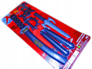 NINJA MEČ sada doplnkov koleno nunchaku.