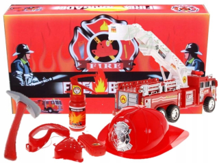 Hasič set hasiči 7 auto prvky