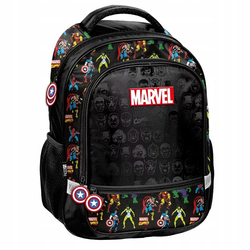 Detský batoh Paso z kolekcie Marvel Avengers s odblaskovými prvkami