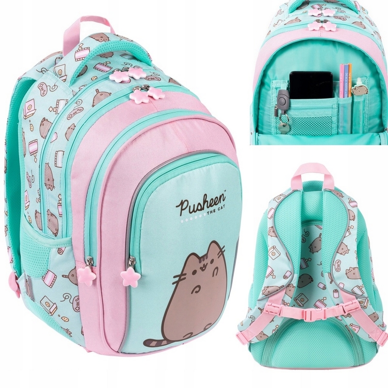 Školský batoh Pusheen Pastel4-kom pre 1.-4. triedu značky St.Majewski