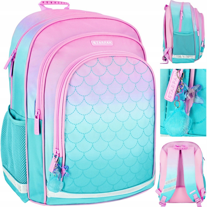 Školský batoh Starpak Mermaid Ombre s odrazovými prvkami