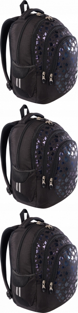 Školský batoh pre dievčatá Black Cats, čierny, 23l, 3 ks