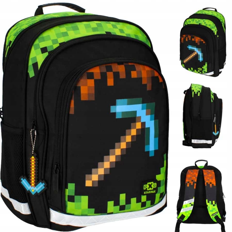 STARPAK Školský batoh Pixel Game s odolnou konštrukciou a vodeodolnosťou