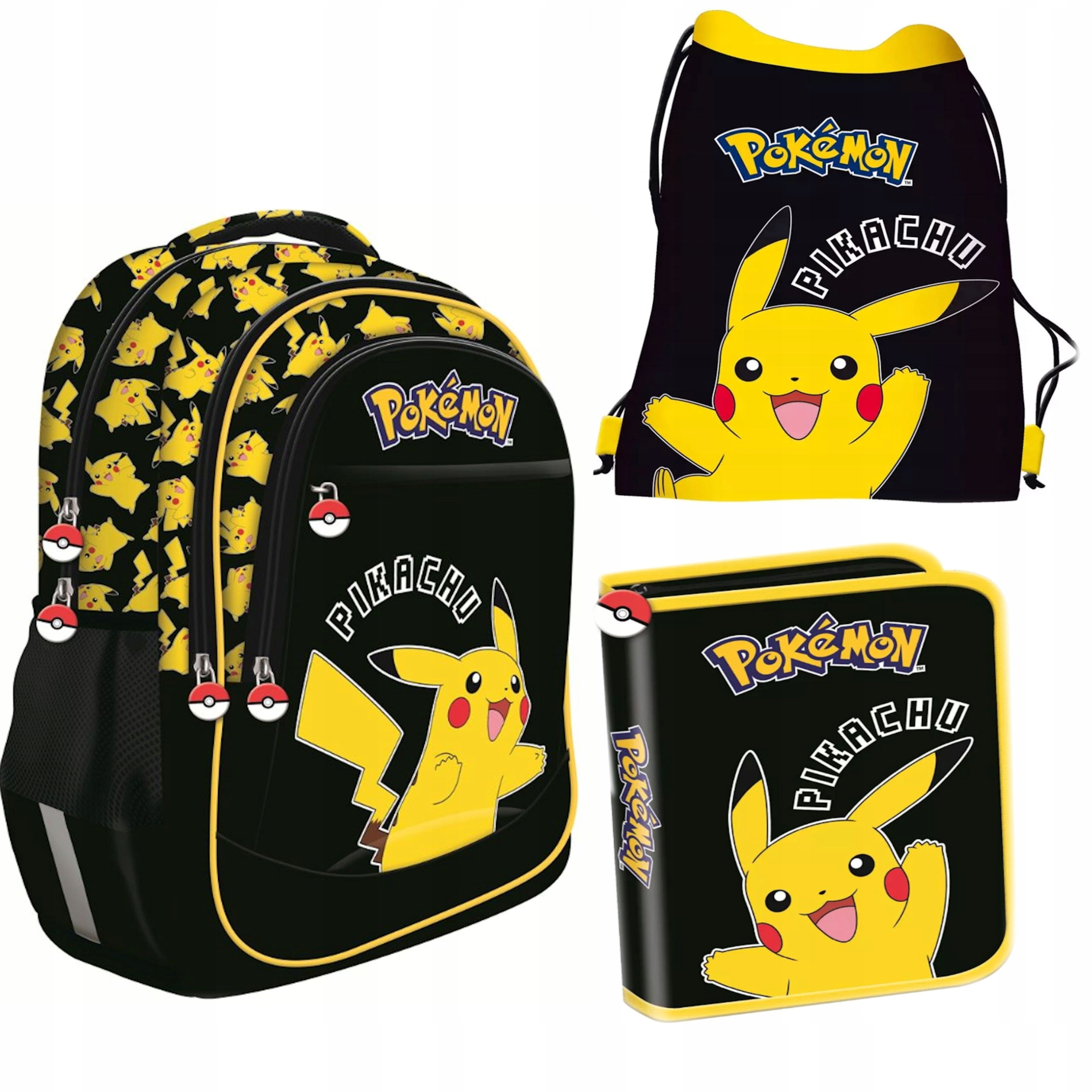 Školský batoh Pokemon 3v1 set pre triedy 1-3 od St.Right