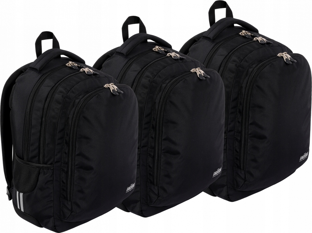 Školský batoh St.Right BP-73 ST.BLACK x3 - vodoodolný a ergonomický