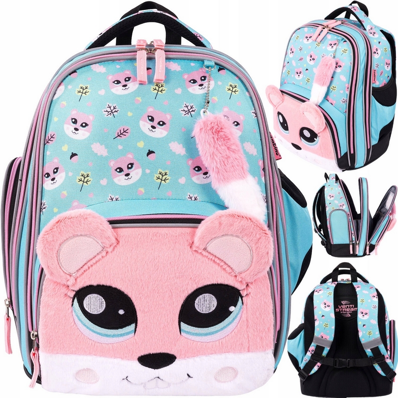 Školský batoh BAMBINO PREMIUM SQUIRREL s veveričkou pre 1.-3. ročník