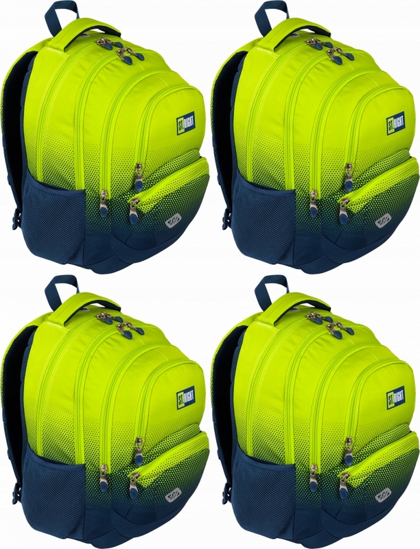 Školský batoh St. Right Lemon Gradient s 4 komorami a vodeodolným materiálom