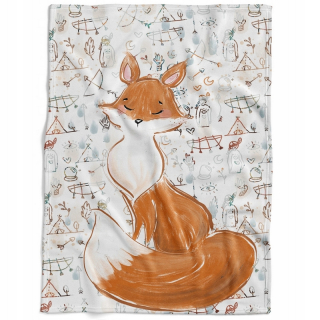 Prikrývka, prehozy na posteľ - Minky Velvet Kidbe Drave 100x150 pre posteľ