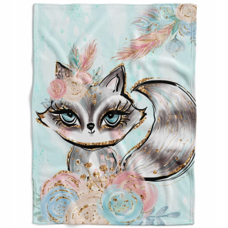 Prikrývka, prehozy na posteľ - Minky Velvet Kidbe Drave 75x100 cm pre posteľ