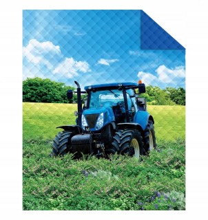 Prikrývka, prehozy na posteľ - Bedae pre prešívanú posteľ 170x210 cm traktor