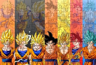 Dragon Ball puzzle s 252 el. Mnohé konštrukcia!