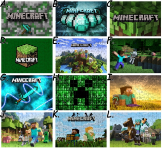 Puzzle Minecraft 252 el. + ZADARMO textu a box
